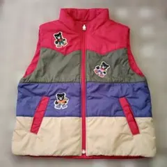 ミキハウス　レトロ　ダブルB　ビーくん　リバーシブル　ダウン　ベスト　120㎝