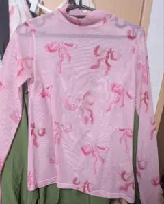 新品未使用】POPPY BLUR PINK FLOWERS シースルートップス - メルカリ