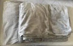 Nウォーム 毛布にもなる布団カバー+ボックスシーセット シングル グレー