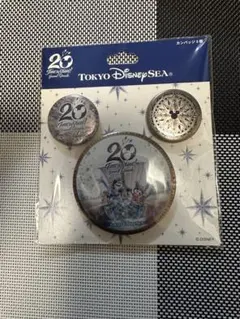 ディズニーシー 20周年 缶バッジ
