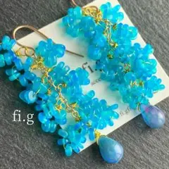 065✴ 14kgf エチオピア産オパール たわわ ピアス 【イヤリング変更可】 065✴ 14kgf エチオピア産オパール たわわ ピアス 【イヤリング変更可