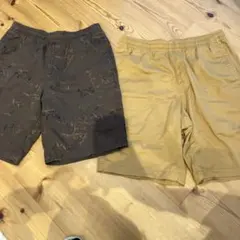 ショートパンツ 2着セット ブラウン・ベージュ　S、M ユニクロ