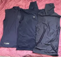 ネイビーハイネックタンクトップアンダーシャツ 3枚セット