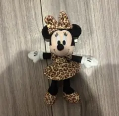 ミニーマウス　ぬいぐるみバッチ　ヒョウ柄　ぬいば　キーホルダー　レオパード　廃盤のサムネイル