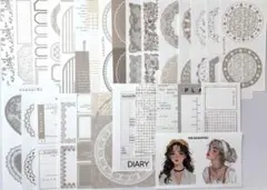 ＊983＊GGAGGONG様素材紙＆ステッカー（茶）