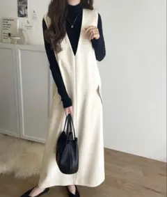 classicalelf Vネックワンピース