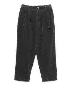 BEAMS/ワイドテーパード ウェービング コーデュロイパンツ/XL/チャコール