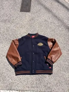 Dickies スタジャン ネイビー/ブラウン　値下げあり