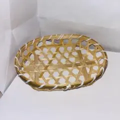 未使用　木製カゴ 容器（小）