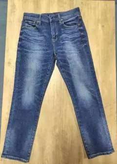 【美品】23区 インディゴブルー ストレートデニムパンツ ストレッチ サイズ40