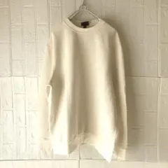 【H&M 】ホワイト トレーナー EUR US XL