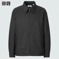 【美品 】やす様ユニクロ U ジップアップ ブルゾン ブラック サイズ L