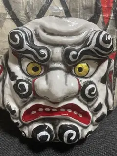 備中神楽面 建御名方命 木 彫『鬼』面 - メルカリ