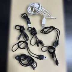 【匿配】USBケーブル タイプA-タイプB 8本セット