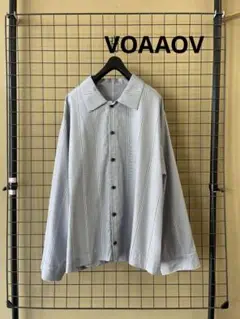 美品 VOAAOV ヴォアーブ STRIPE SHIRT BLOUSON シャツ