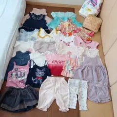 女の子用 子供服 まとめ売り 23点おむつ23枚