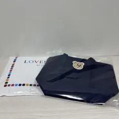 フェイラー　オールドテディワッペントートバッグ（ネイビー）