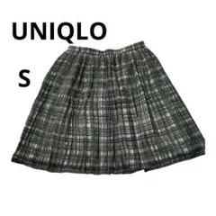 UNIQLOユニクロチェック柄プリーツミニスカート