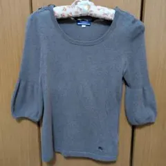 BURBERRY BLUE LABEL　七分袖カットソーグレー　38サイズ　M