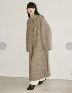 TODAYFUL ステンカラーチェックコート　36