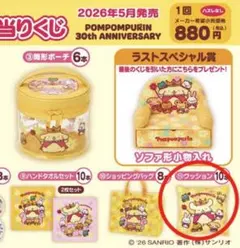 サンリオ 当たりくじ ポムポムプリン 30thアニバーサリー 2点セット