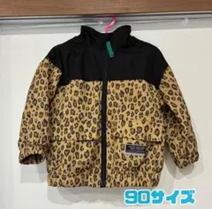 BREEZE ヒョウ柄ウィンドブレーカー 90サイズ