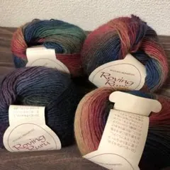 グラデーションウールヤーン ホビーラホビーレ4玉 ロービングルル