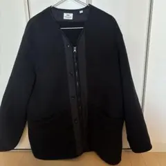 Engineered garments uniqlo フリースノーカラーコート