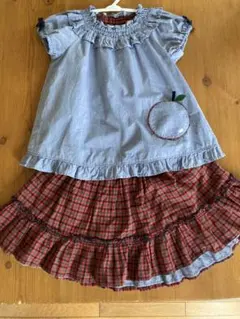 familiarトップススカートセット