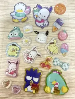 おまけ付き☆サンリオ　ボンボンドロップシール　立体シール