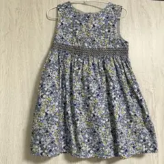 ノースリーブワンピース 花柄 パープル系のサムネイル