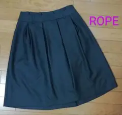 【ロペ】フレアスカート　ネイビー　38　美品