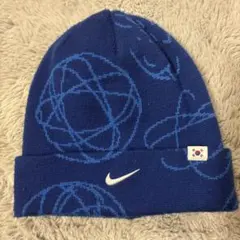Nike 青色 ニット帽 韓国国旗デザイン　Futura