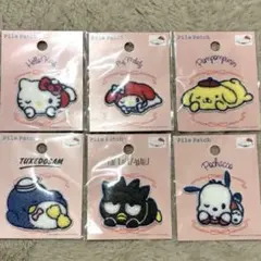 サンリオ　ワッペン　セリア　シール　キティマイメロ　クロミ　ポチャッコ　ポムポム