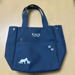 KALDI カルディ2023年　猫の日トートバッグ　ネイビー