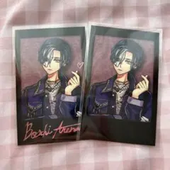 あくねこ 悪魔執事と黒い猫 ボスキ ナンジャ 夏 バレンタイン チェキ箔押し ボスキ 箔押し 悪魔執事と黒い猫 あくねこ 夏の思い出チェキ風カード