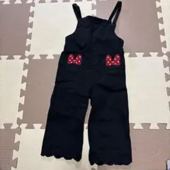 petit main 黒色オーバーオール Sサイズ