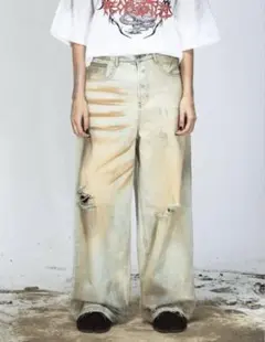 ずとまよ MADヴィンテージ デニムパンツ XLサイズ ゾンクラ - メルカリ ずとまよMADヴィンテージデニムパンツXLサイズゾンクラ