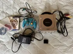 Nintendo GameCube 本体 シルバー コントローラー付き+ソフト
