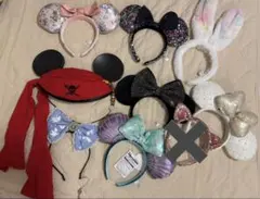 ディズニー カチューシャ まとめ売り 8点セット