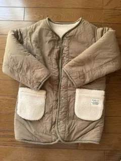 ベージュ フリースポケット付きジャケット