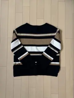 GLOBAL WORK ボーダーニットセーター Mサイズ