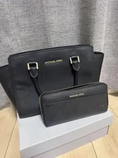 MICHAEL KORS ハンドバッグ 長財布 セット ブラック