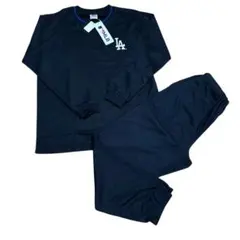 新品　 MLB ドジャース 上下セット　スウェット　ネイビー　L