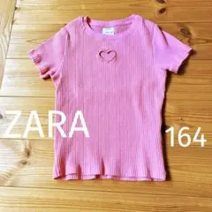 ZARA オープンハート　ピンクTシャツ　164 レディース，キッズのサムネイル