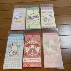 新品☆サンリオキャラクター☆万型ポチ袋☆6種類☆セット☆5枚入り