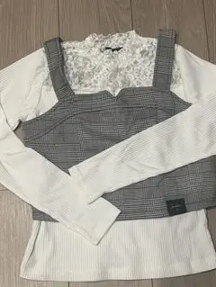 ラブトキ　チェックビスチェ　３点セットM150 Lovetoxic
