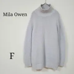 【Mila Owen】ミラオーウェン (F) ハイネックセーター　アンゴラ65%