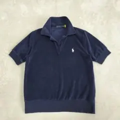 美品　ポロラルフローレン　現行QRタグ　パイル地　半袖ポロシャツ