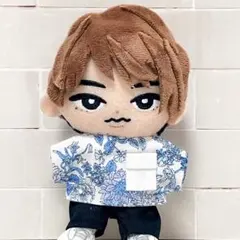 チルぬい　服　すのチル　ぬい服　Tシャツ　花柄　ライトブルー